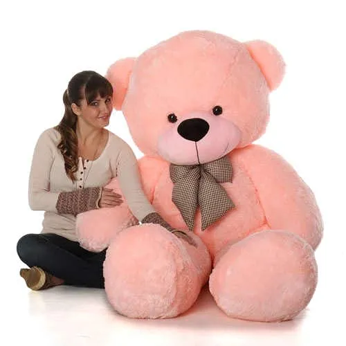 AVSHUB Teddy Bear for Girl Sweet Toy for Someone Special Couple All Occasions Gift Toy's Stuffed Spongy Cute Teddy (5 Feet) (Pink) Valentine Day