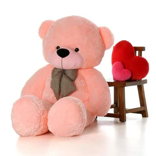 AVSHUB Teddy Bear for Girl Sweet Toy for Someone Special Couple All Occasions Gift Toy's Stuffed Spongy Cute Teddy (5 Feet) (Pink) Valentine Day