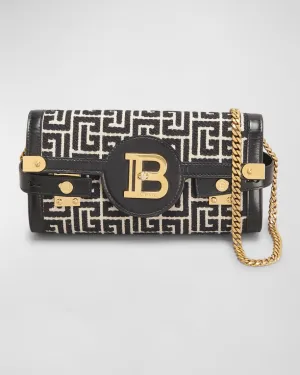 Balmain BBuzz 23 Jacquard Monogram Crossbody Bag