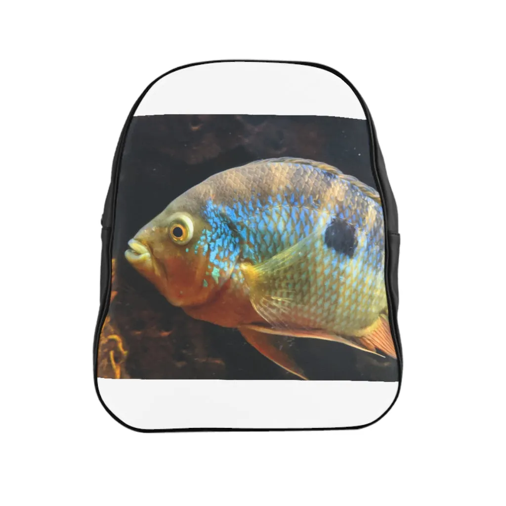 Brown and Orange Fish School Backpack