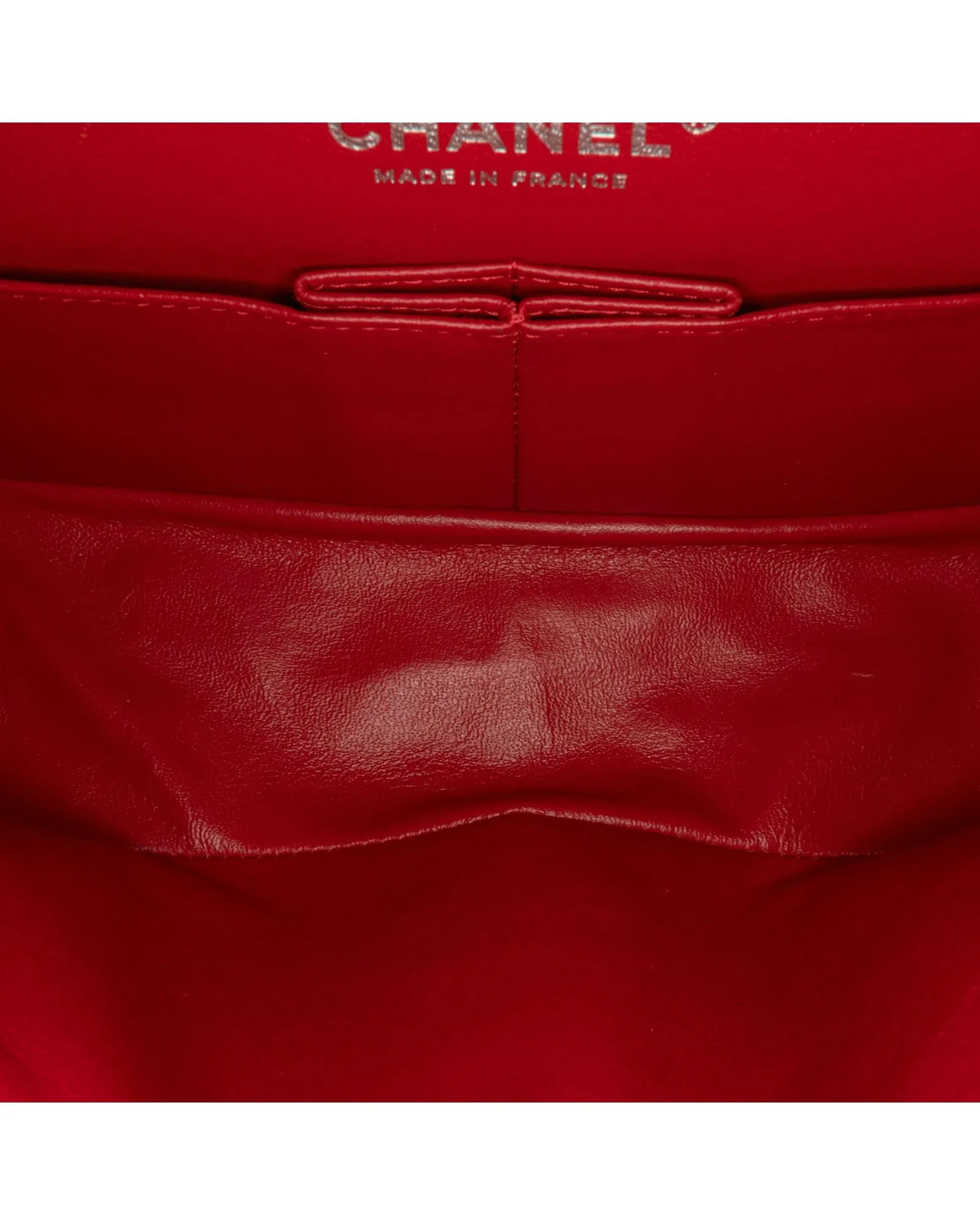 Chanel Classic Double Flap Shoulder Bag in Red Suede