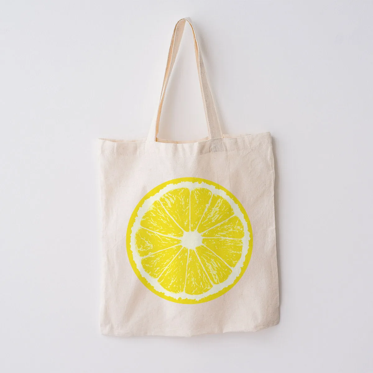 Citrus Fruit Slices Large Canvas Tote Grocery Totes - 4 To Choose From