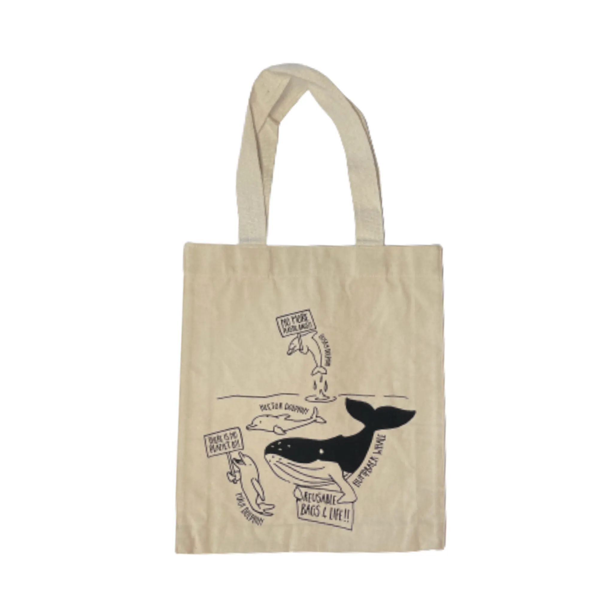 Coromandel Canvas Tote - Dolphin and Whale