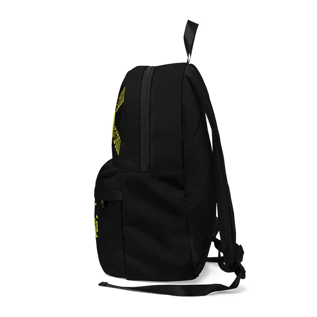 Crowgodshi Designer-X Backpack, YELLOW LOGO