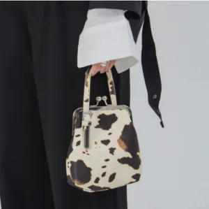 Cute Cow Clip Portable Messenger Female Bag