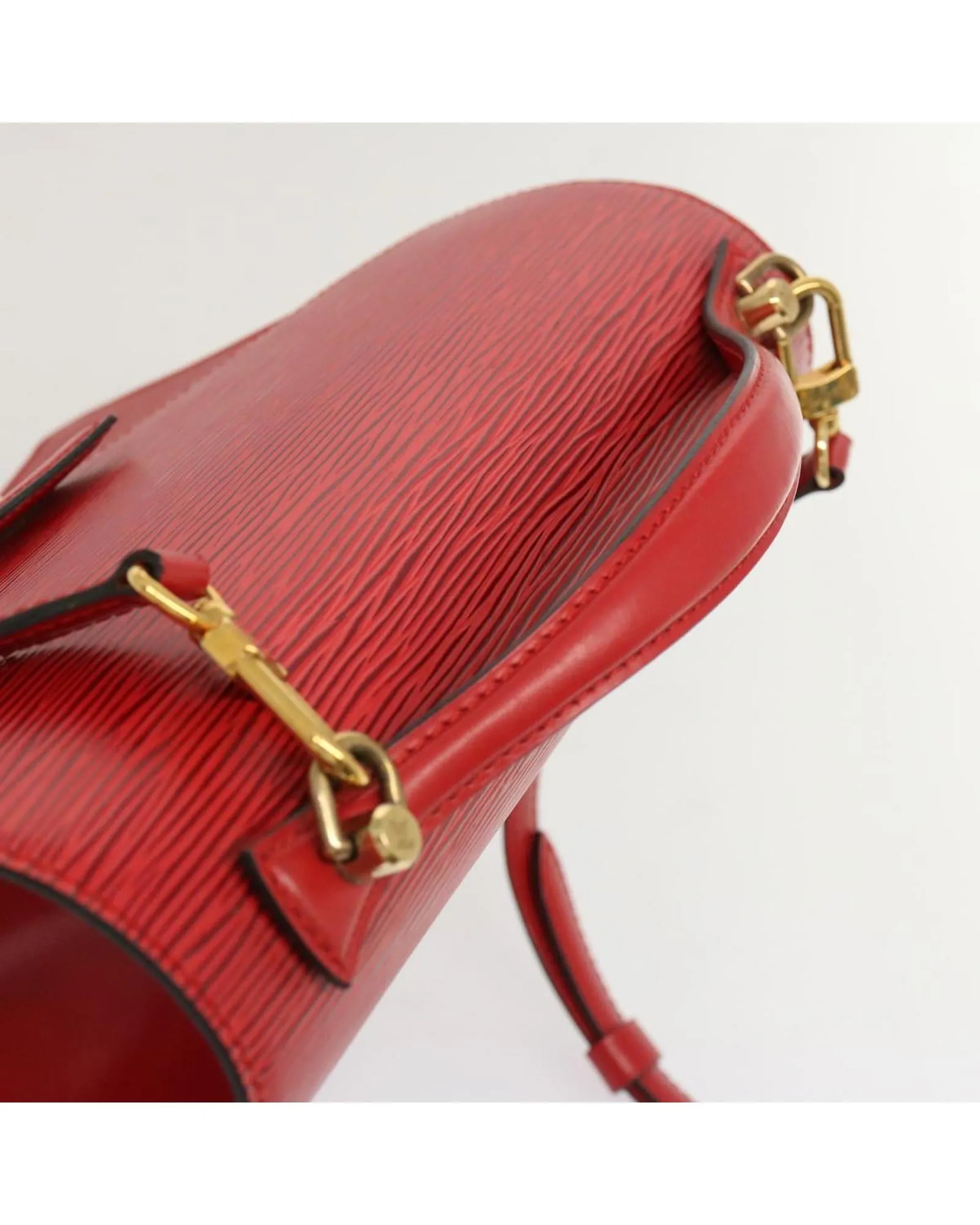 Epi Leather Monceau Handbag - Red