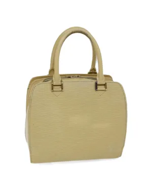 Epi Leather Pont Neuf Hand Bag in Vanilla Cream by Louis Vuitton