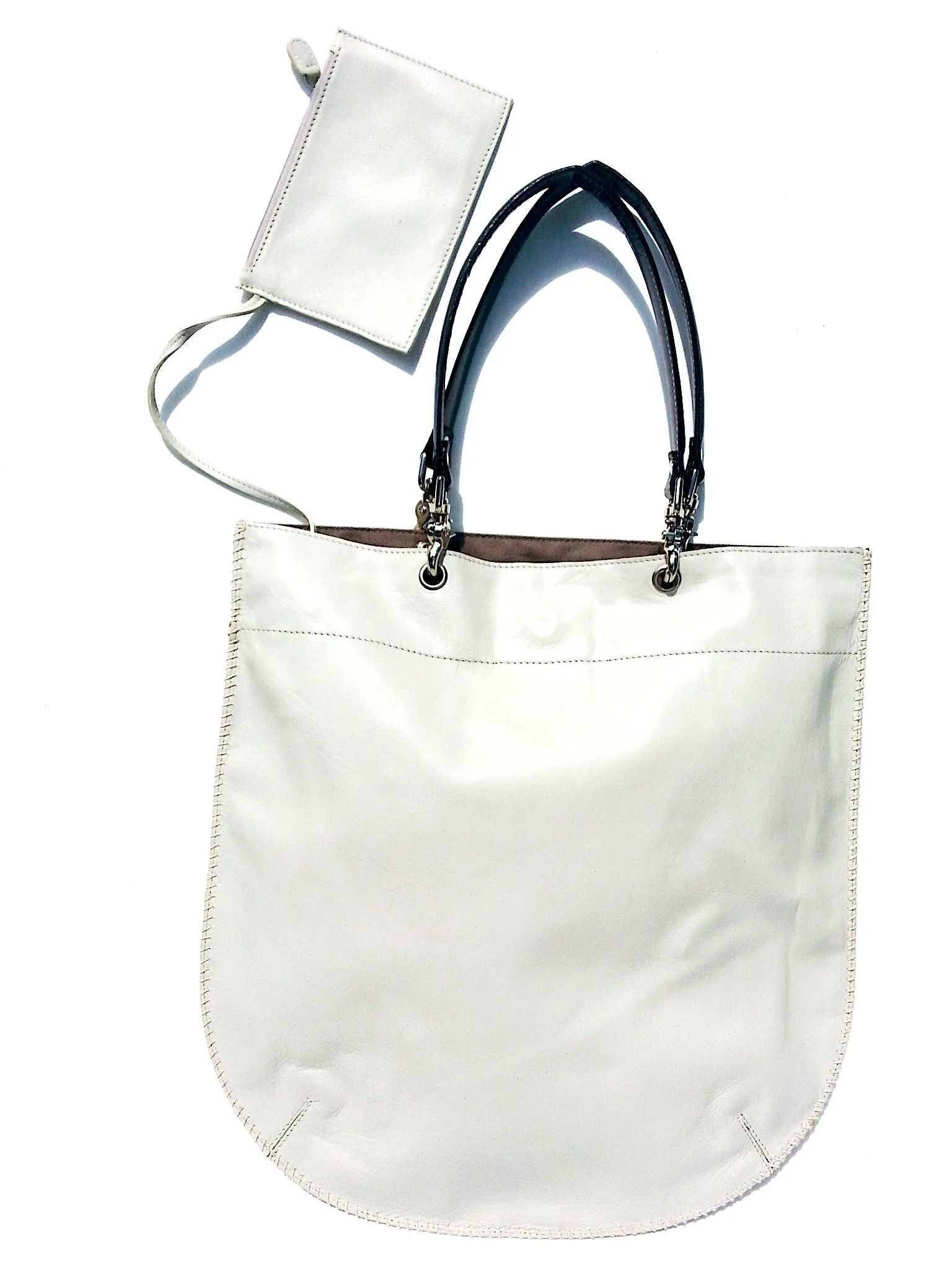 Flat Tote Nappa Leather