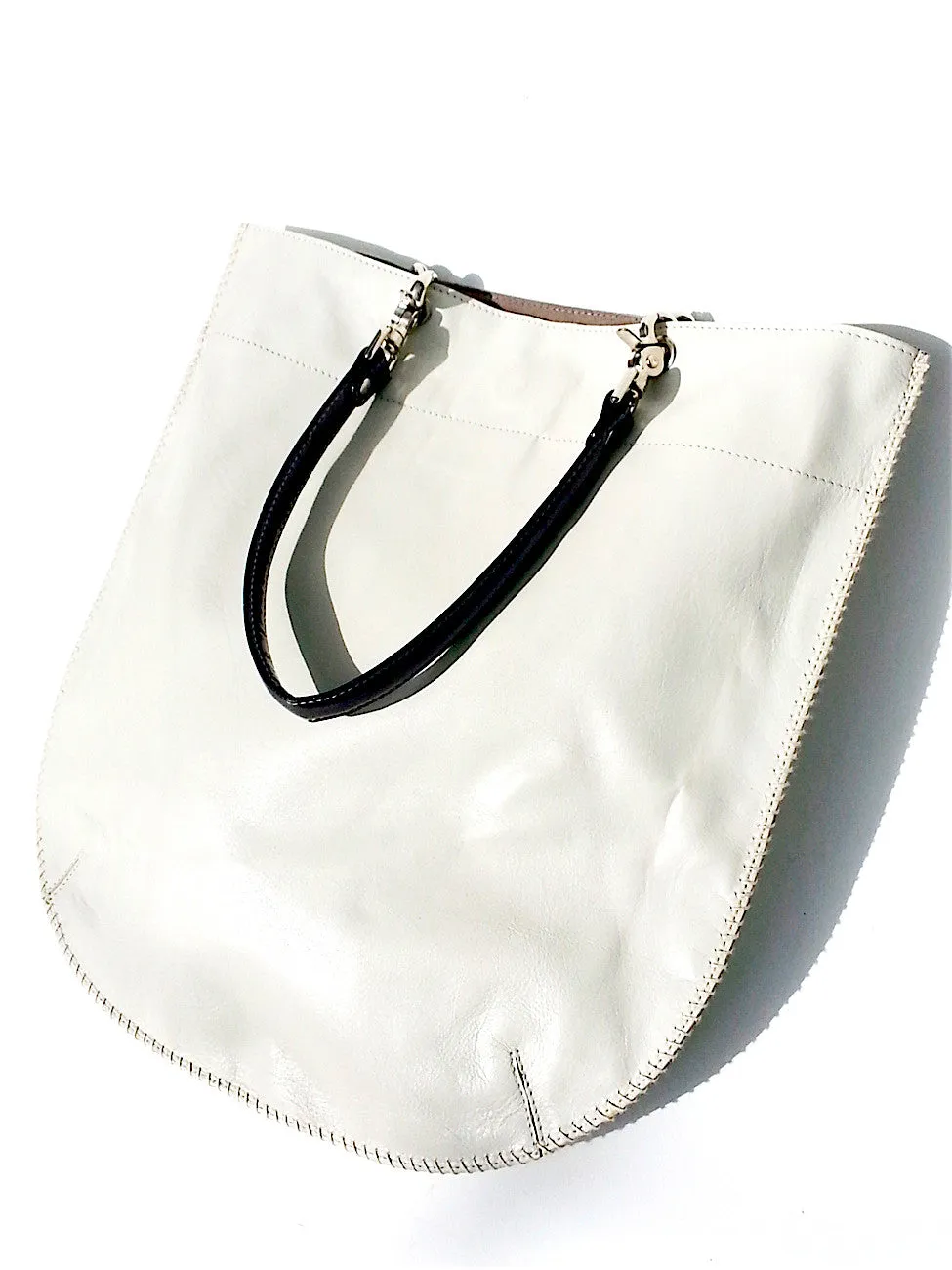 Flat Tote Nappa Leather