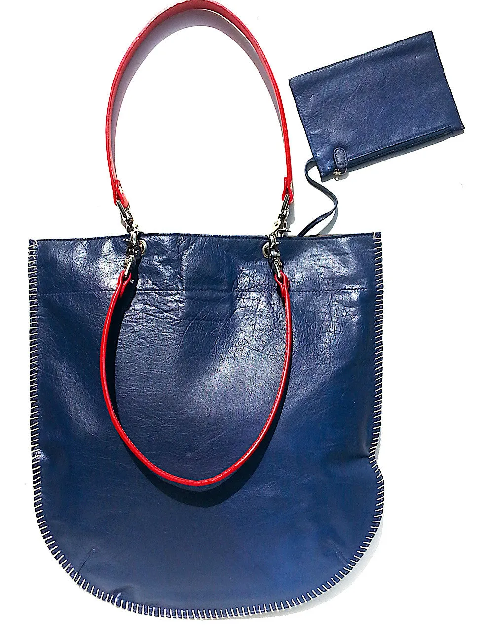 Flat Tote Nappa Leather