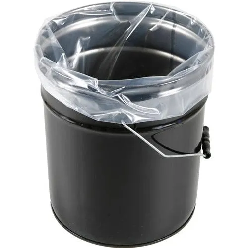 Flexible Round Bottom Plastic Bucket Liners - 18 x 22 - 5 Gallon