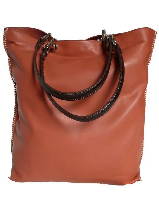 Gajumbo Tote Bag Napa Leather Fuchsia