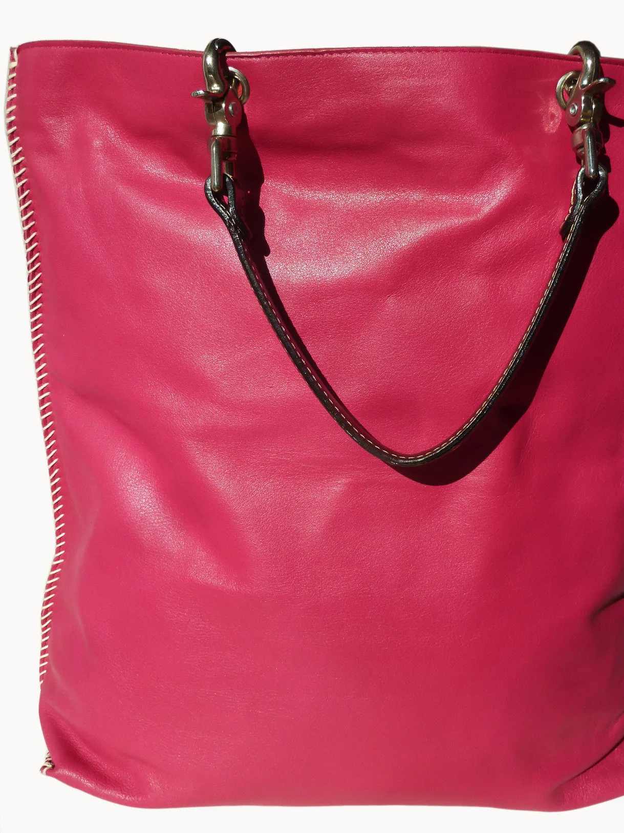 Gajumbo Tote Bag Napa Leather Fuchsia