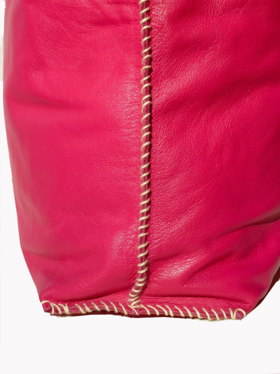 Gajumbo Tote Bag Napa Leather Fuchsia