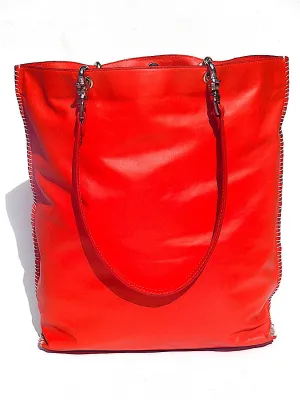 Gajumbo Tote Bag Napa Leather Red