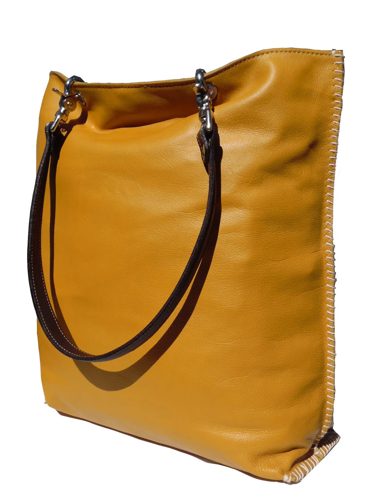 Gajumbo Tote Bag Napa Leather Saffron