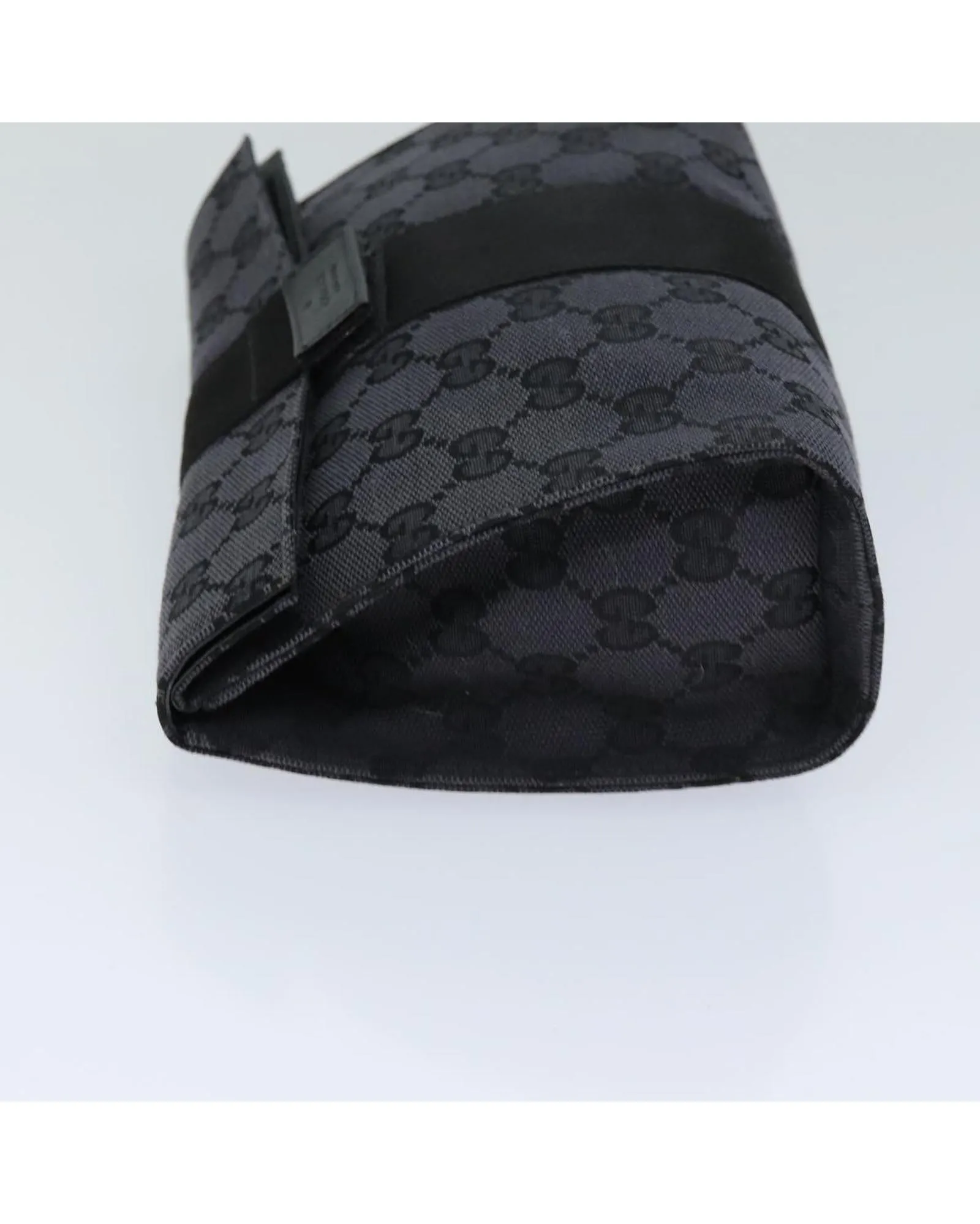 GG Canvas Clutch Bag in Black - Italian Made