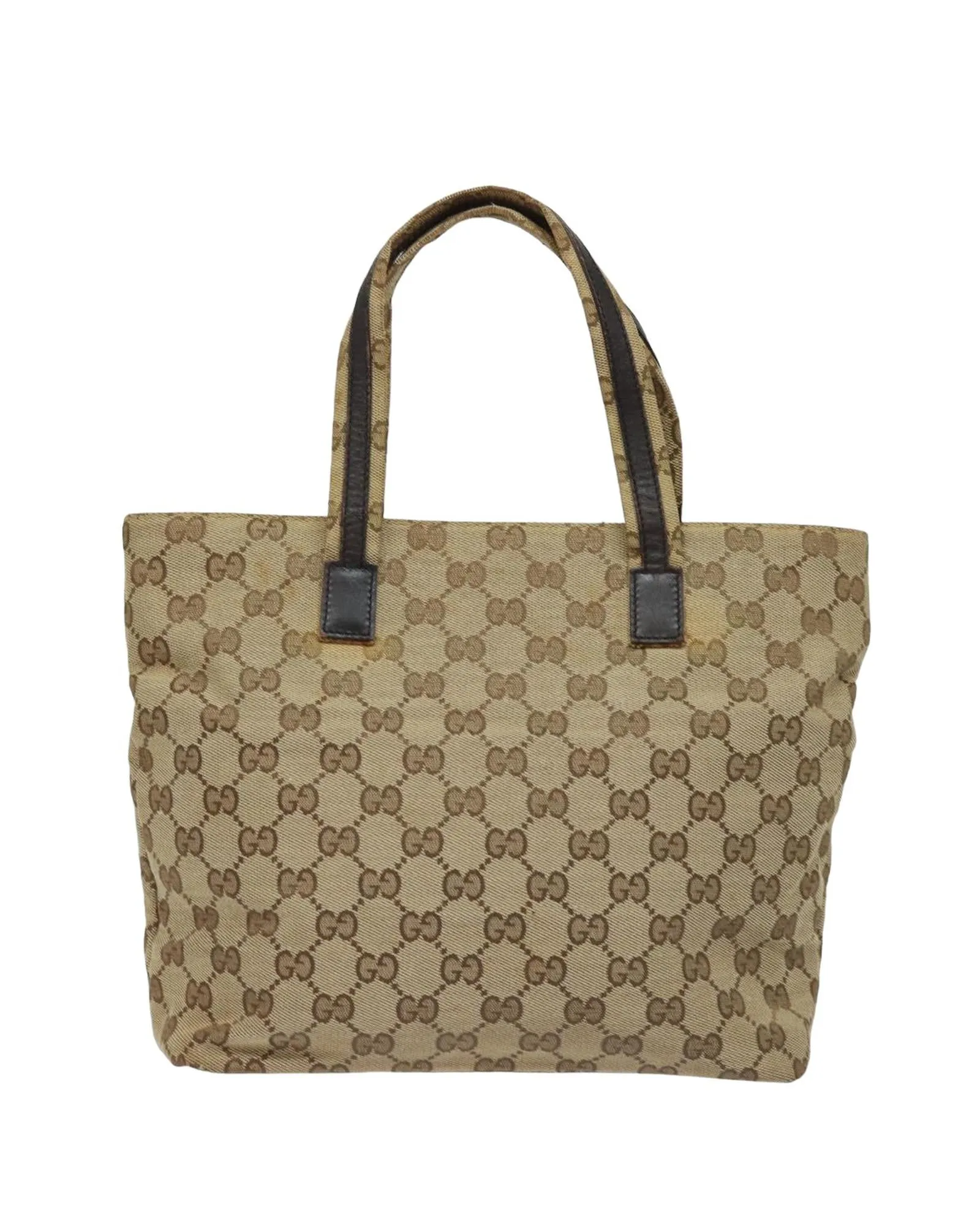 GG Canvas Hand Bag in Beige Canvas