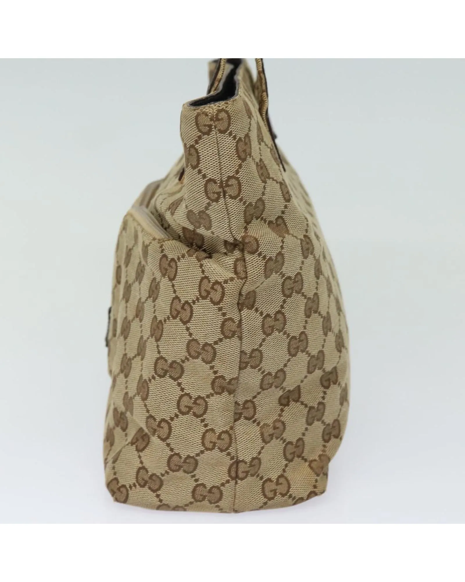 GG Canvas Hand Bag in Beige Canvas