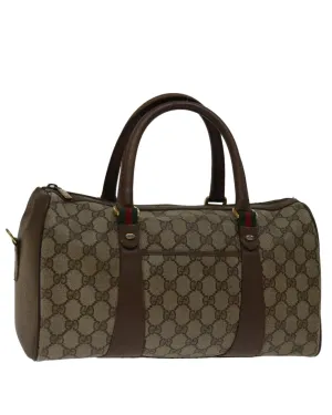 GG Supreme Web Sherry Line Hand Bag - Beige/Red/Green Canvas