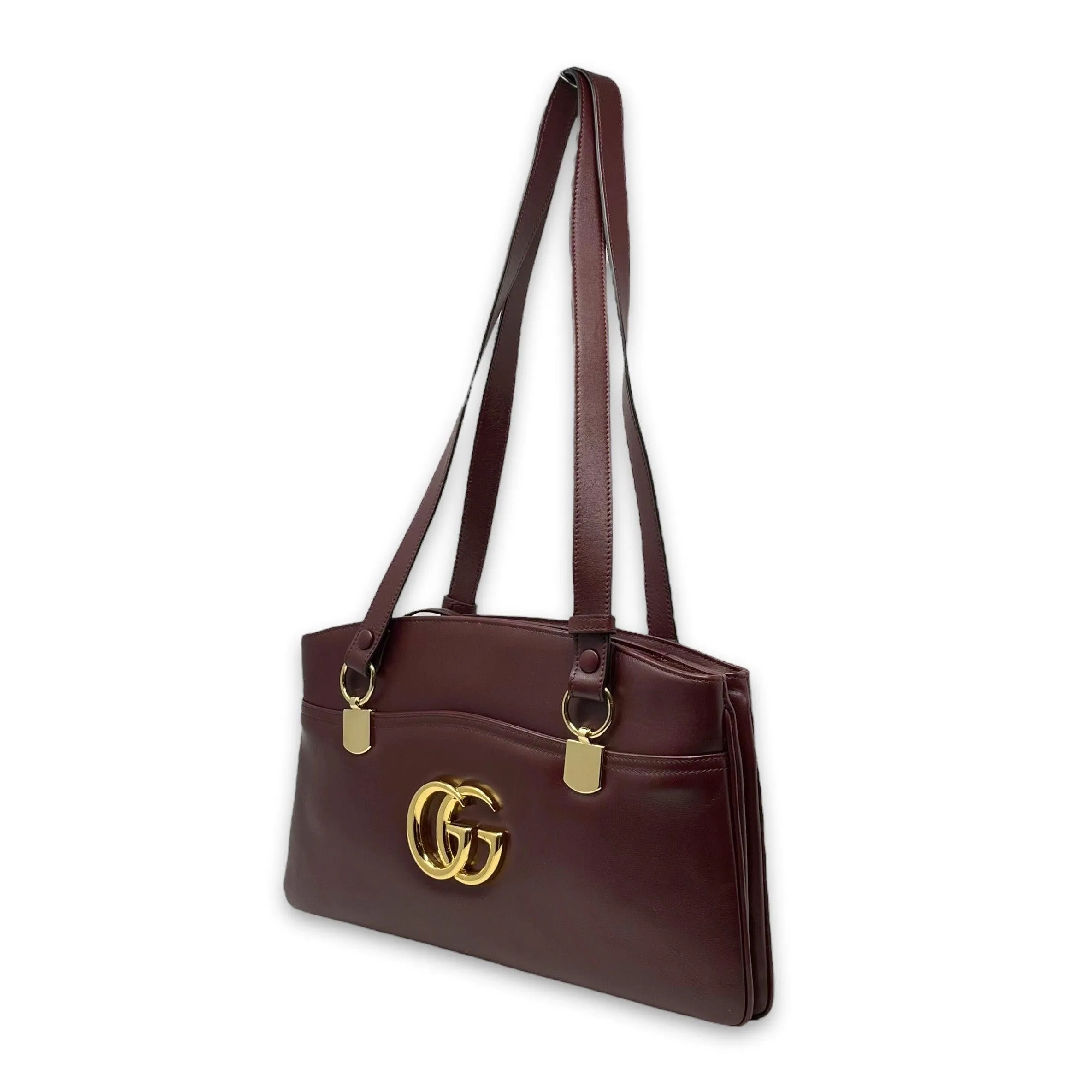 Gucci Burgundy Large Arli Shoulder Bag