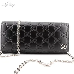 GUCCI Guccissima Leather Wallet On Chain