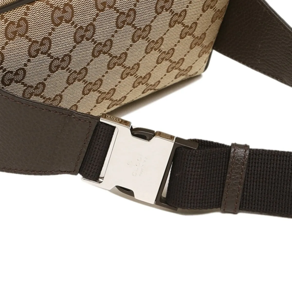 Gucci Original GG Guccissima Canvas Beige Fanny Pack Belt Bag