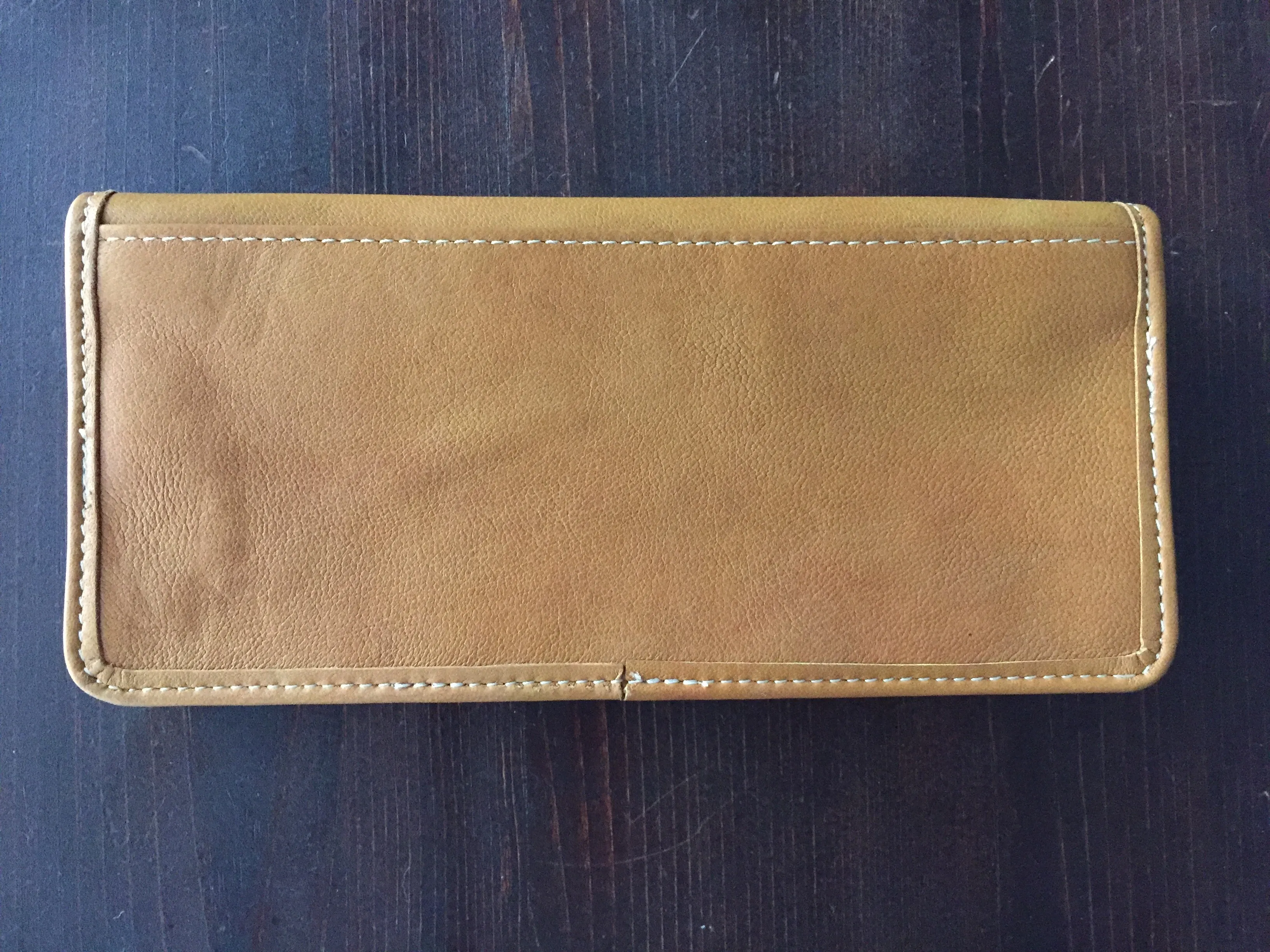 Handmade Leather Wallet with Hand Embroidery - Medium