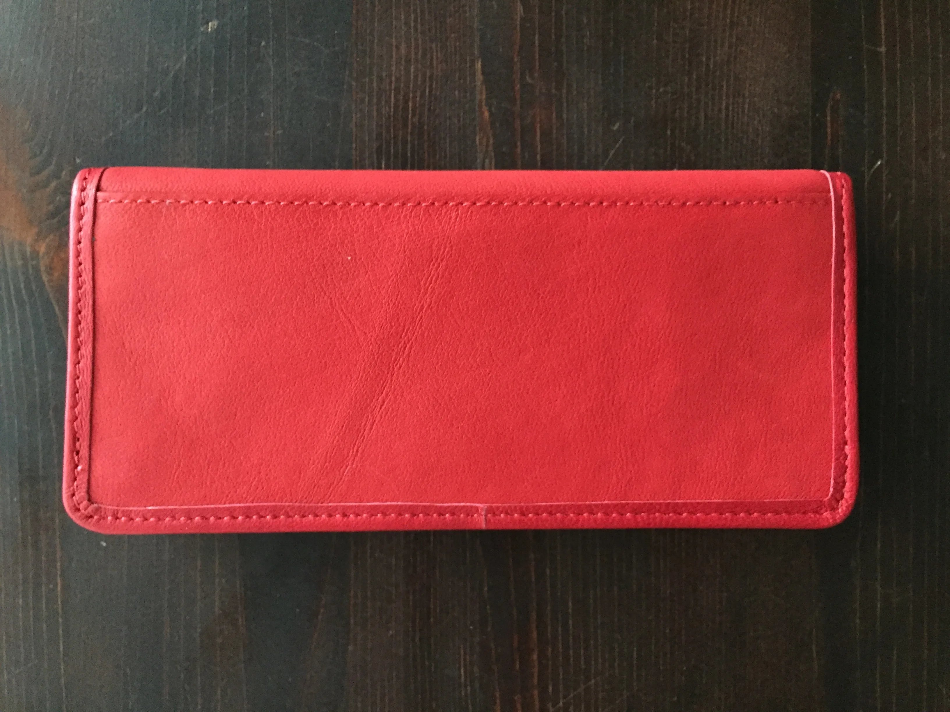 Handmade Leather Wallet with Hand Embroidery - Medium