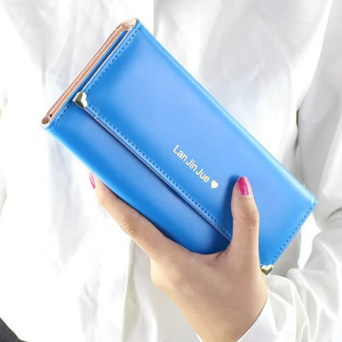 HOT sale Fashion Lady Women popular Purse N682 Long Wallet Bags PU Handbags Card Holder Birthday part Gift