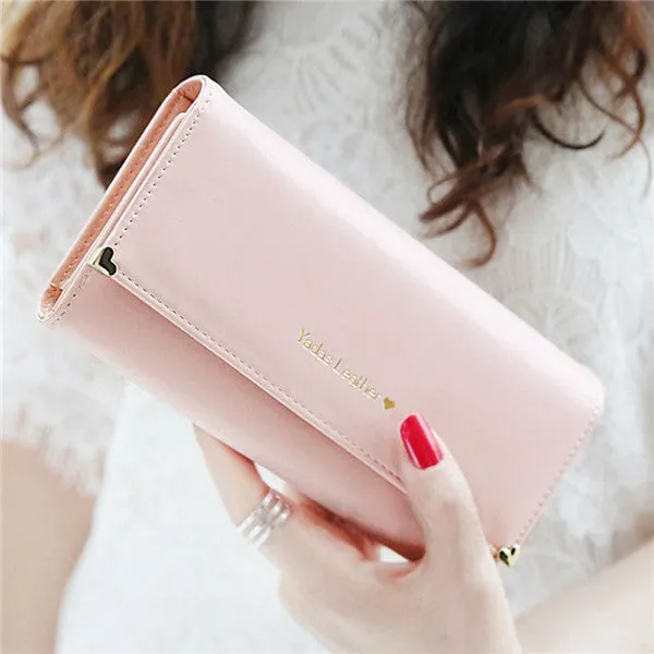 HOT sale Fashion Lady Women popular Purse N682 Long Wallet Bags PU Handbags Card Holder Birthday part Gift