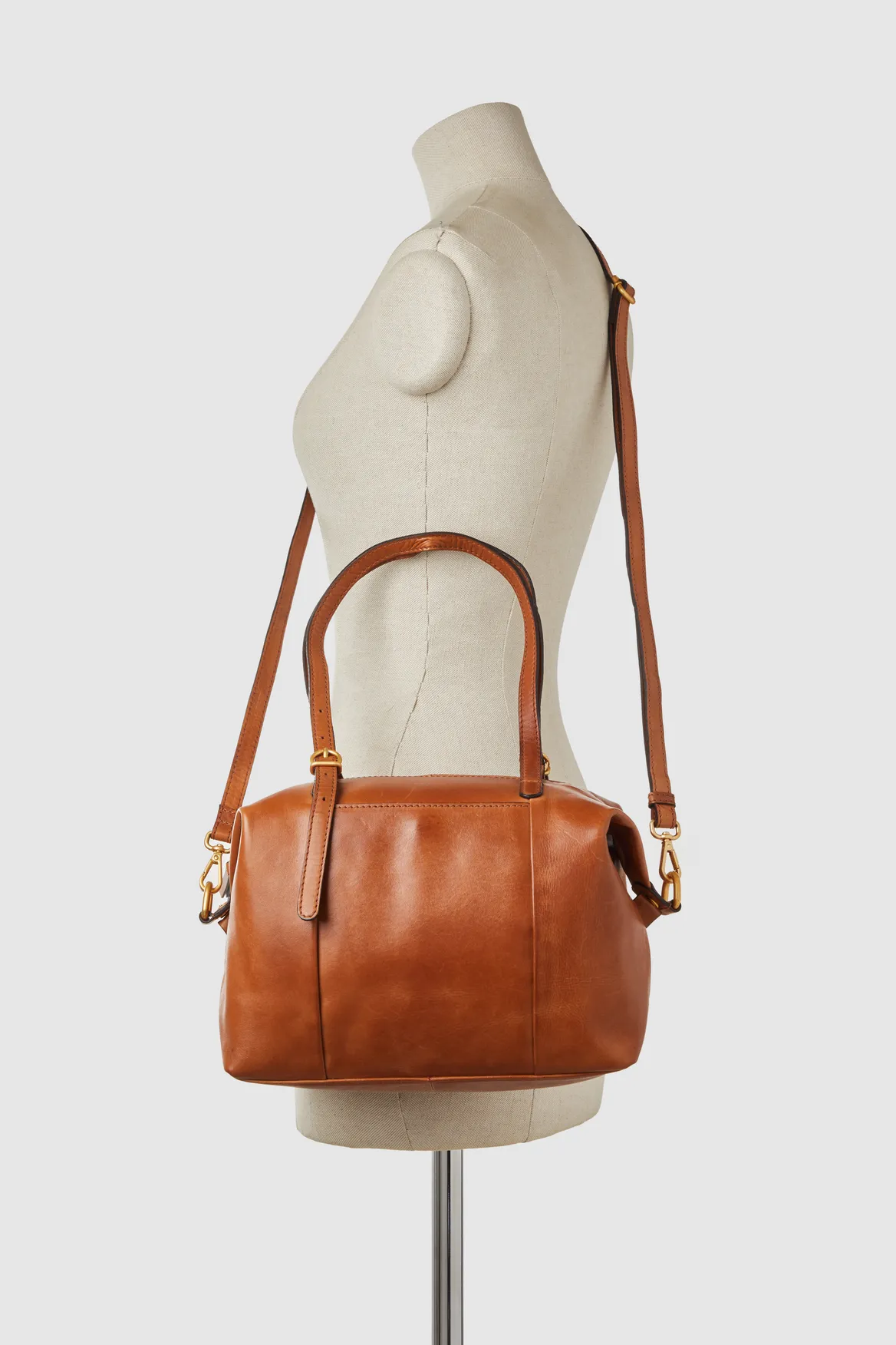 Ivy Leather Buckle Tote Bag