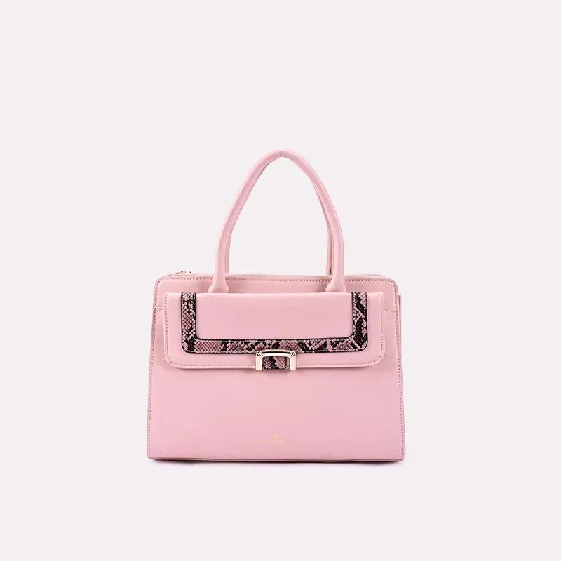 Juno Pink Casual Hand Bags 0331037