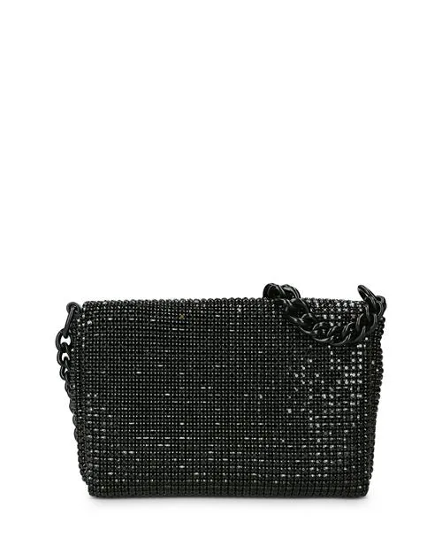 KURT GEIGER LONDON Small Crystal Party Shoulder Bag Black