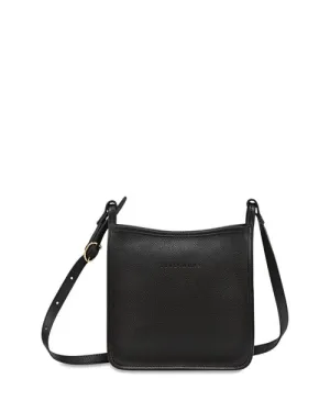 Le Foulon&;eacute; Longchamp Small Leather Zip Crossbody Bag, Black