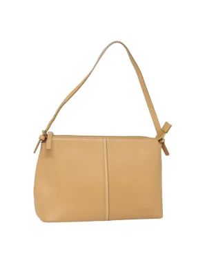 Leather Canvas Shoulder Bag with Adjustable Strap