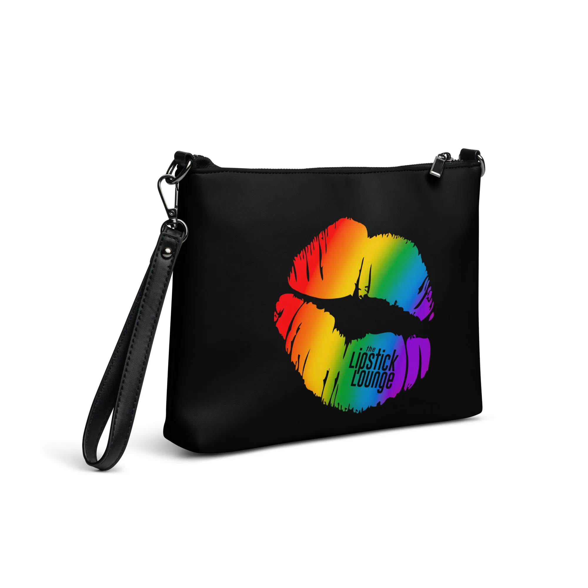 Lipstick Lounge Rainbow Logo Crossbody Bag