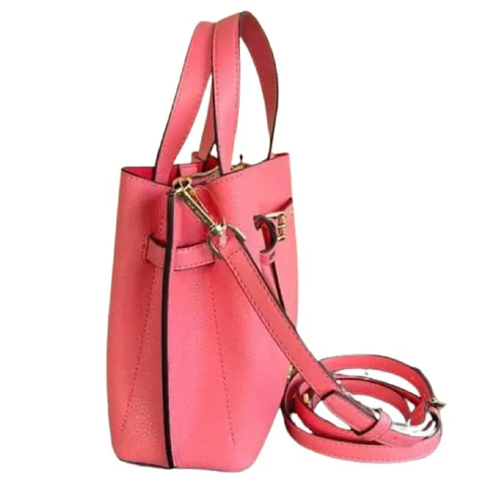 Michael Kors Emilia Ebbled Leather Crossbody Bag, Pink