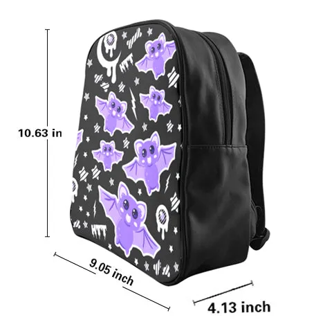 Milky bat night black Backpack (Small)