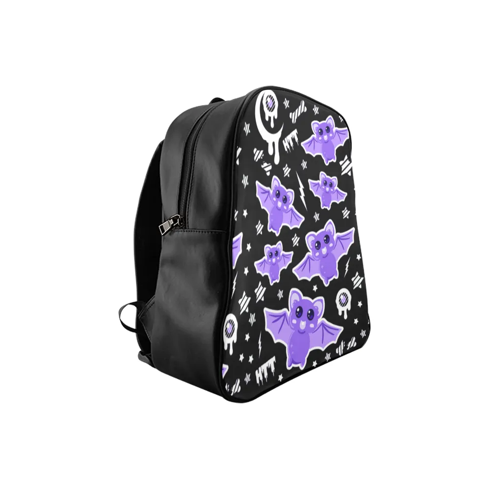 Milky bat night black Backpack (Small)