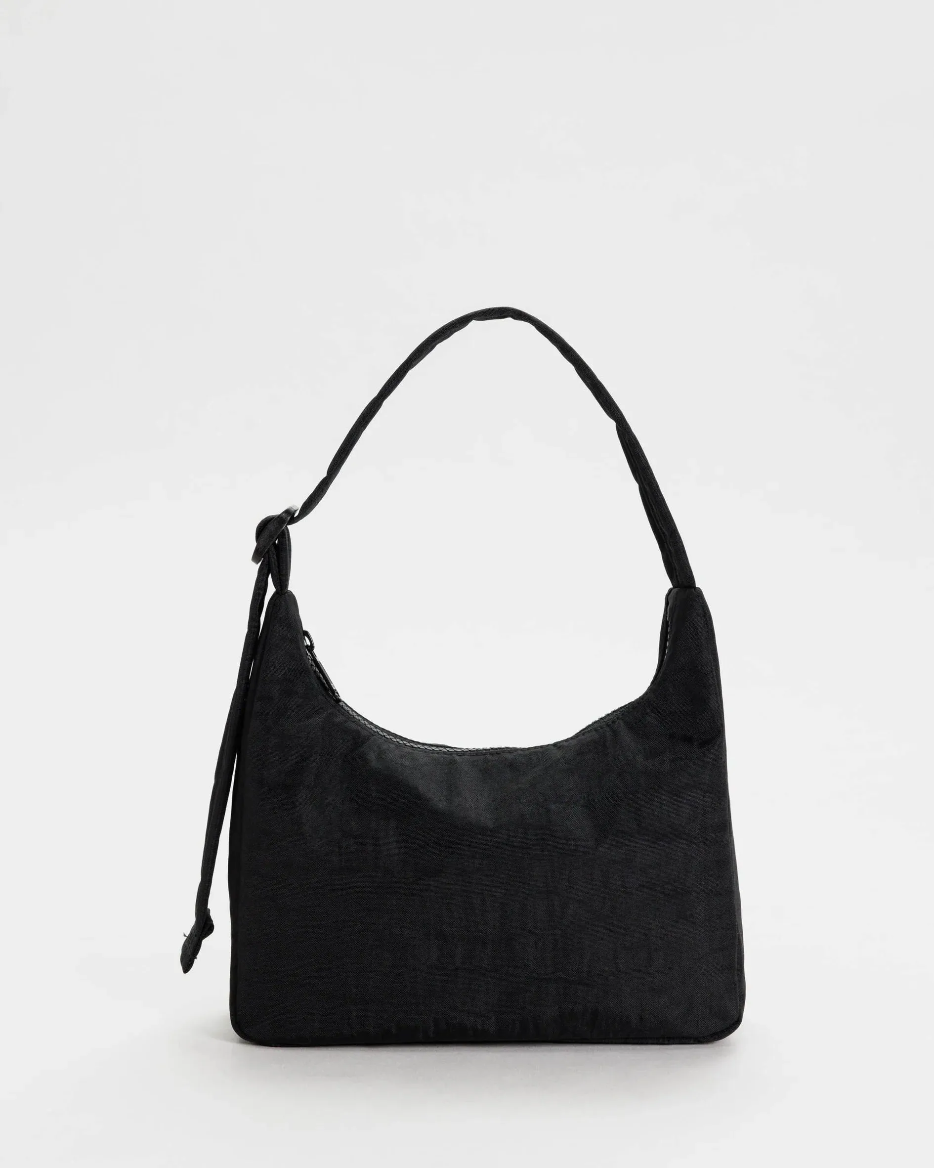 Mini Nylon Shoulder Bag (Black)