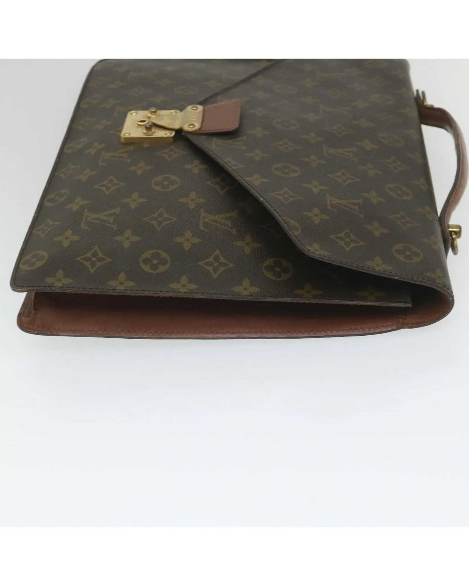 Monogram Business Shoulder Bag with Shoulder Strap