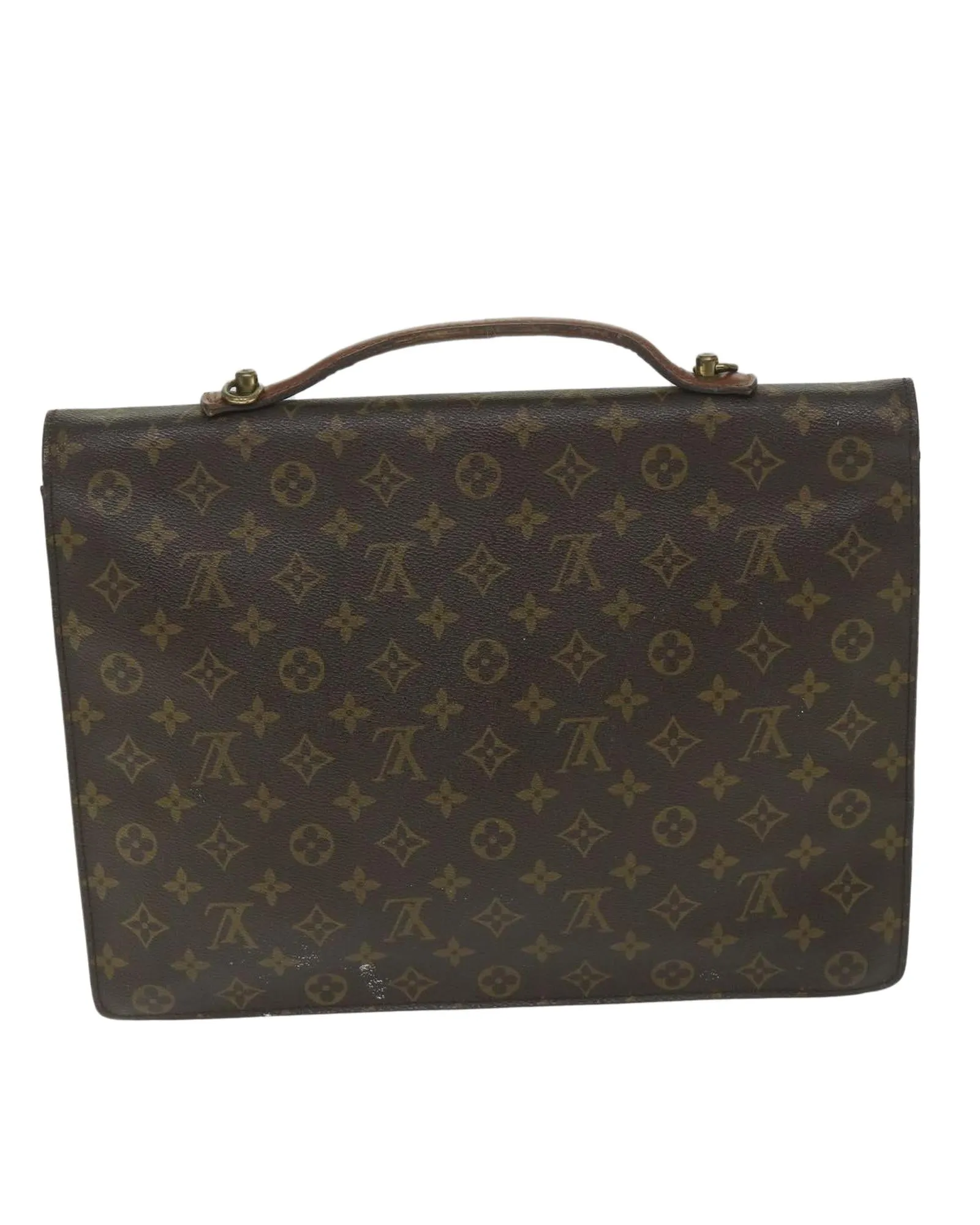 Monogram Business Shoulder Bag with Shoulder Strap