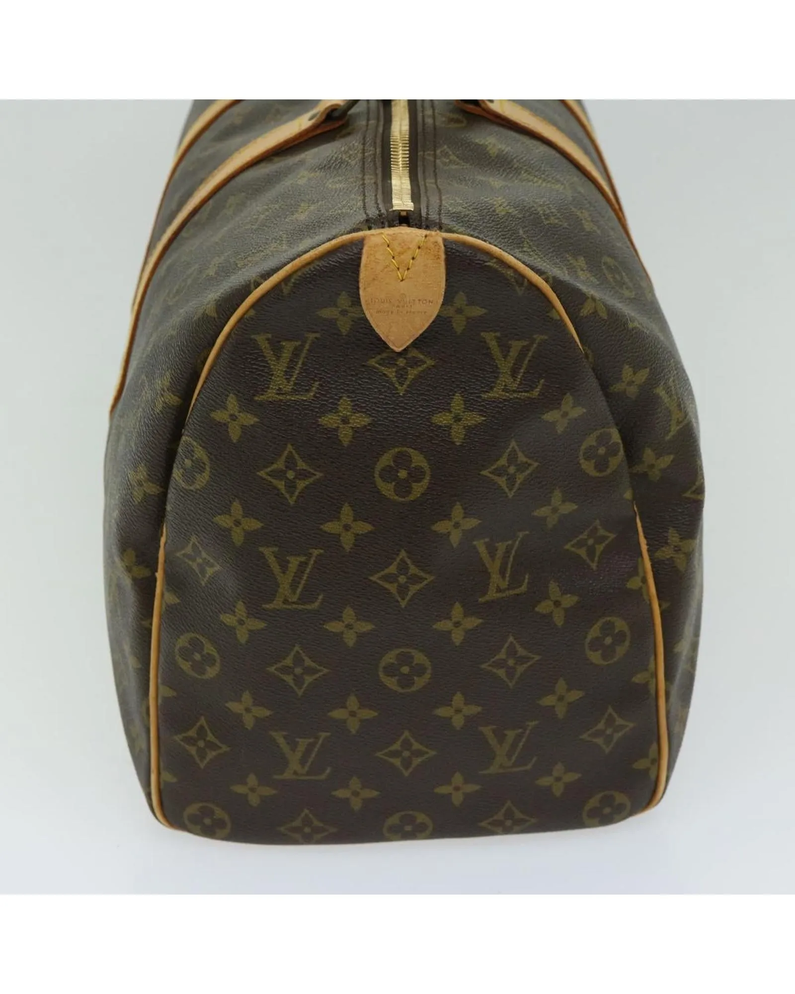 Monogram Canvas Boston Bag with Serial No. and Made in France