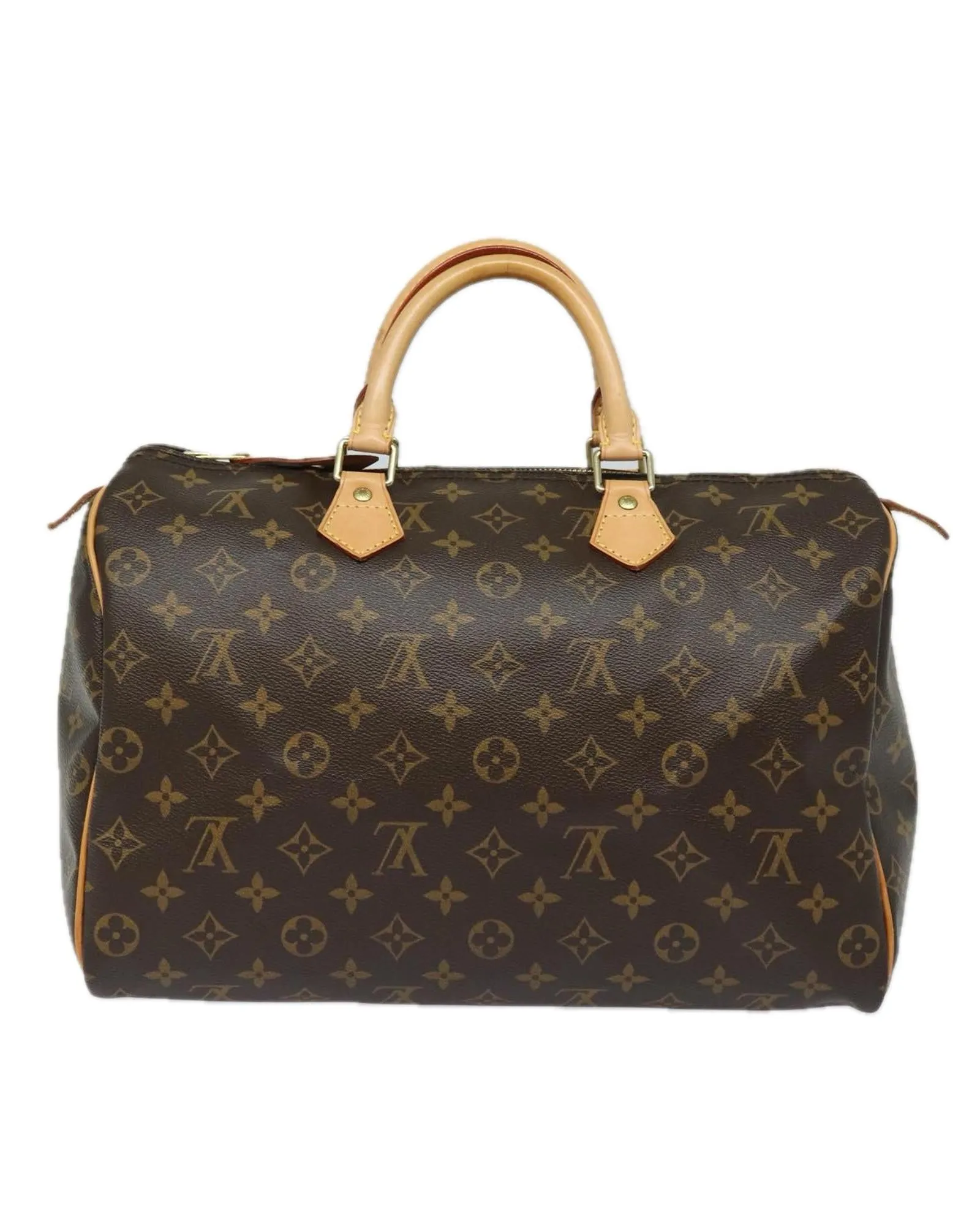 Monogram Canvas Speedy Hand Bag with Dust Bag and Padlock