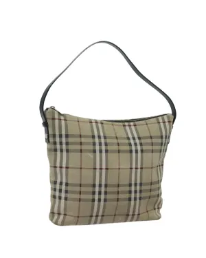 Nova Check Suede Shoulder Bag