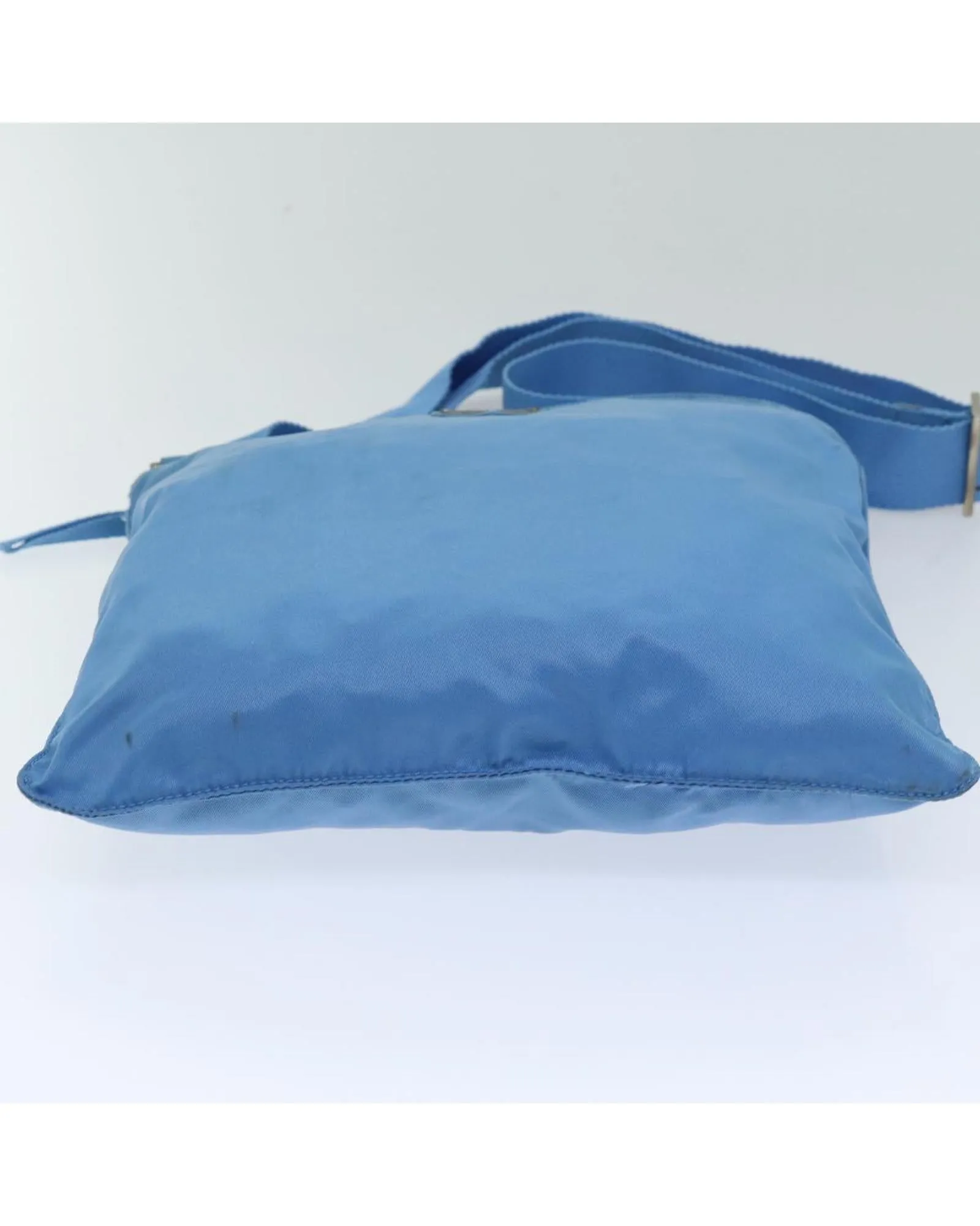 Nylon Shoulder Bag with Shoulder Drop and Multiple Compartments