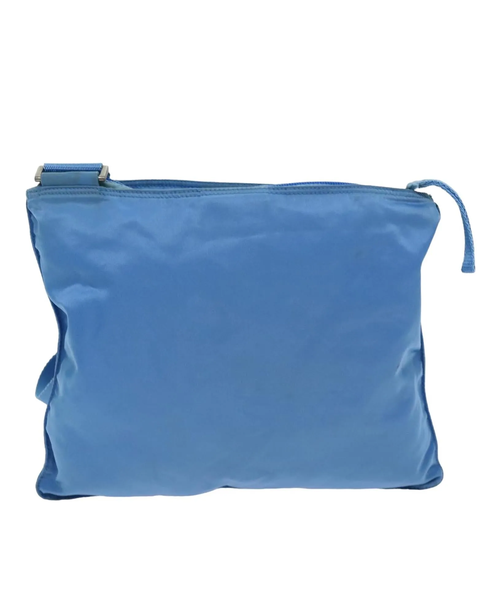 Nylon Shoulder Bag with Shoulder Drop and Multiple Compartments