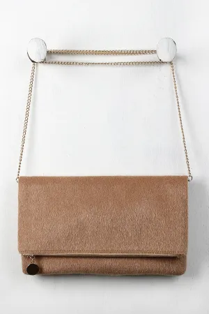 Pony Hair Foldover Bag