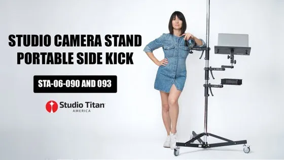 Pre-order - Studio Camera Stand Portable Side Kick 3-section STA-06-093D with Dual Pistol Grip